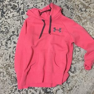 Pink under armour hoodie